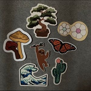 Large nature sticker bundle